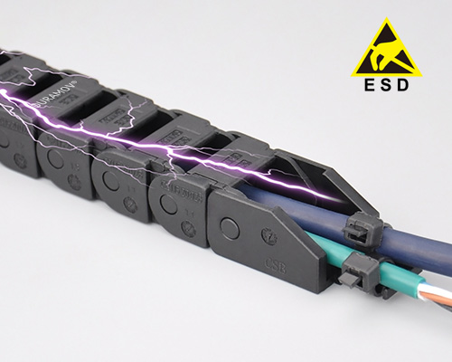 抗静电可打开微型电缆拖链C21E